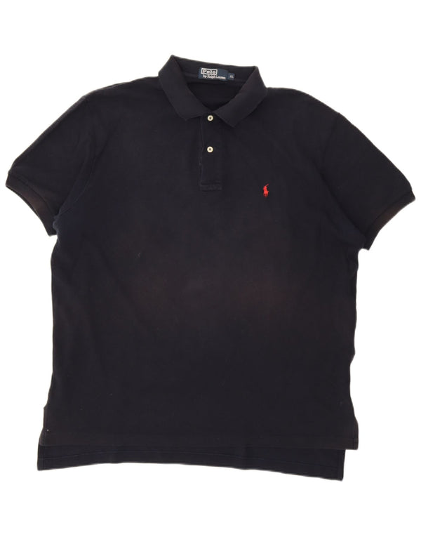 Polo Ralph Lauren Mens Polo Shirt XL Navy Blue Cotton