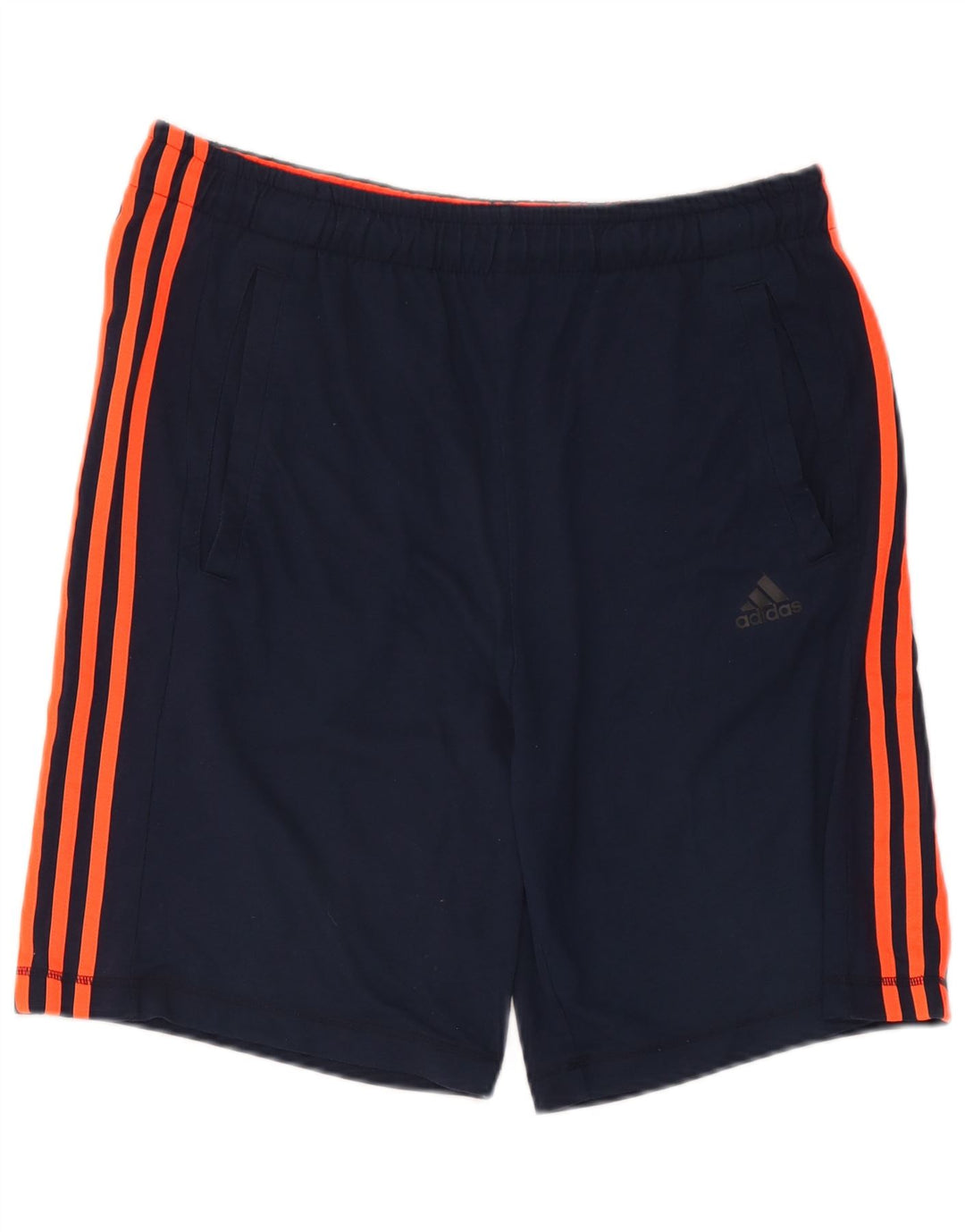 Pantaloncini sportivi Adidas Climalite da uomo medi in poliestere blu navy