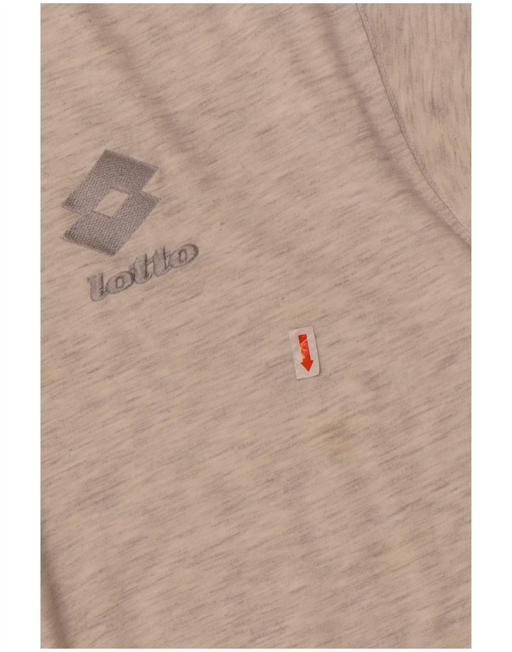 T-shirt grafica da uomo Lotto Top grigio medio chiazzato