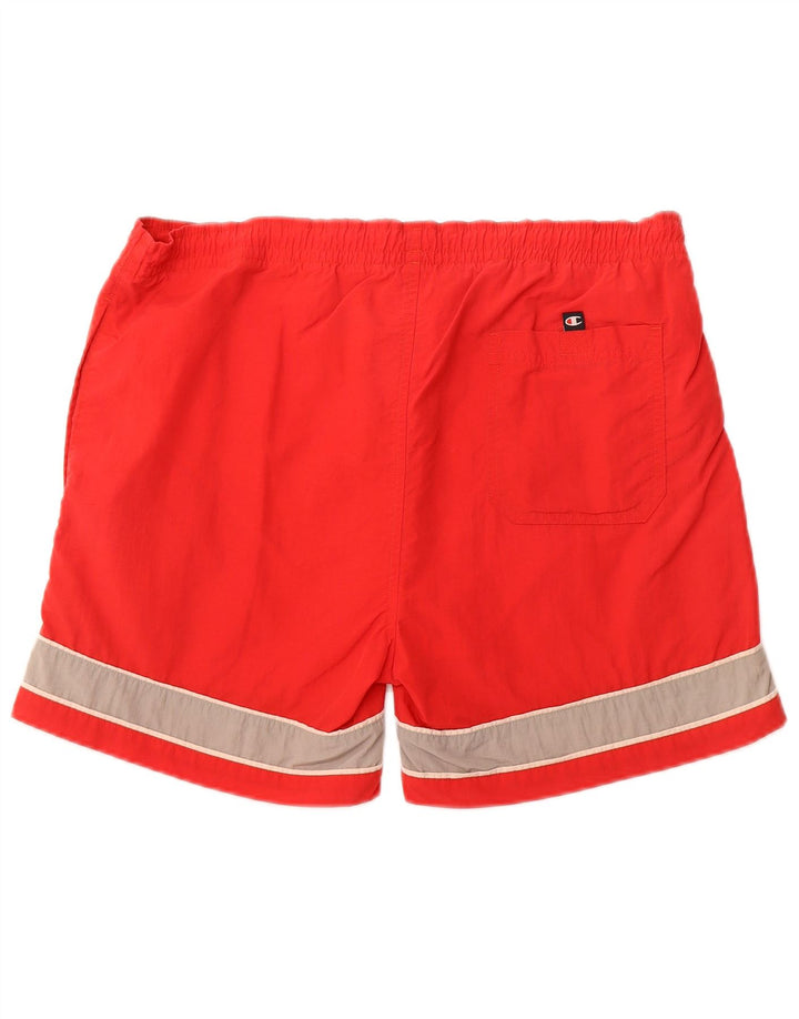 CHAMPION Pantaloncini da bagno da uomo grandi color rosso
