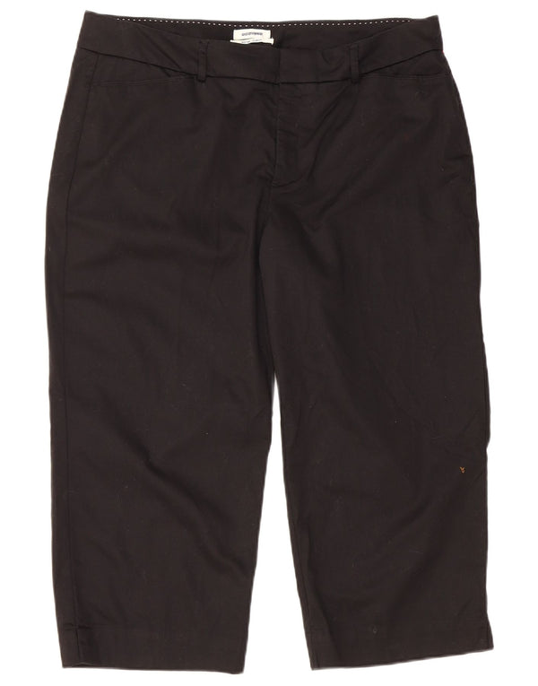DOCKERS Pantaloni Capri Curvy a vita media da donna US 16 2XL W36 L21 Nero