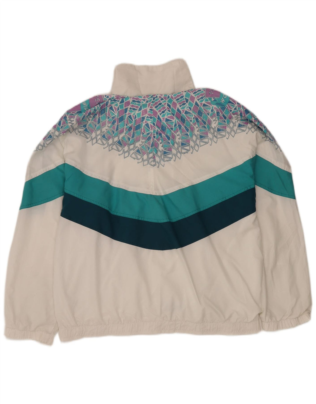 Giacca da ginnastica da uomo ELLESSE XL bianca geometrica