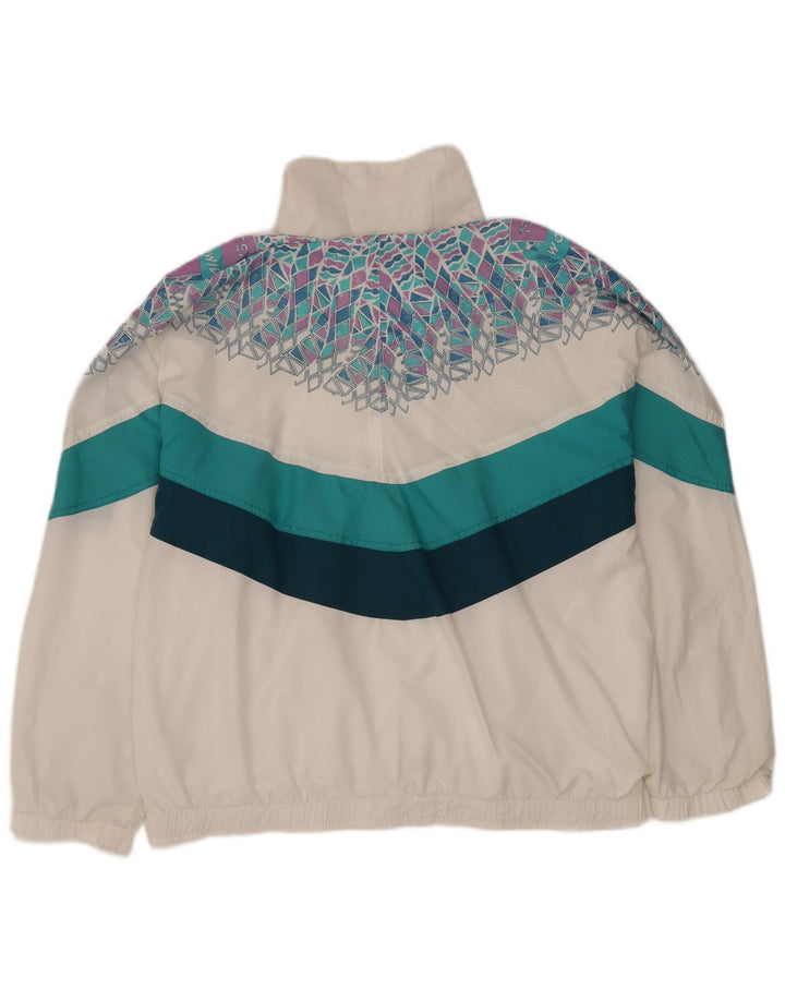 Giacca da ginnastica da uomo ELLESSE XL bianca geometrica