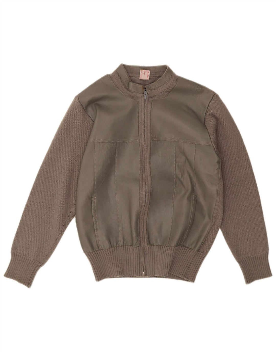 Maglione cardigan da uomo vintage IT 50 acrilico marrone medio