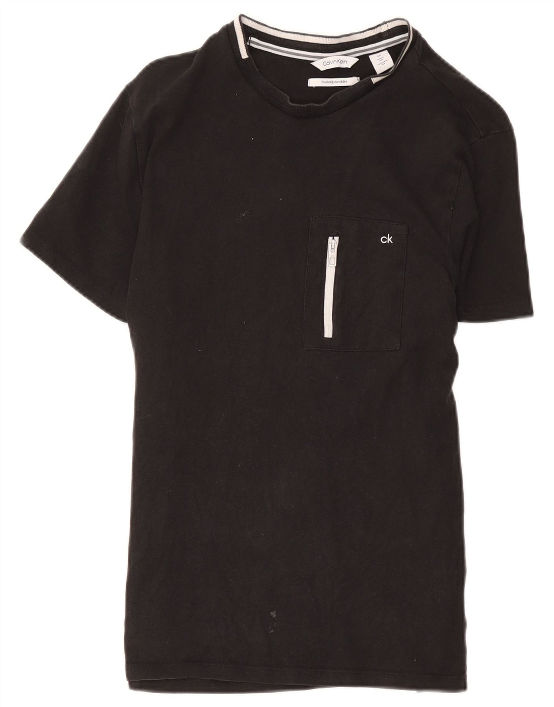 T-shirt da uomo Calvin Klein Top piccola in cotone nero