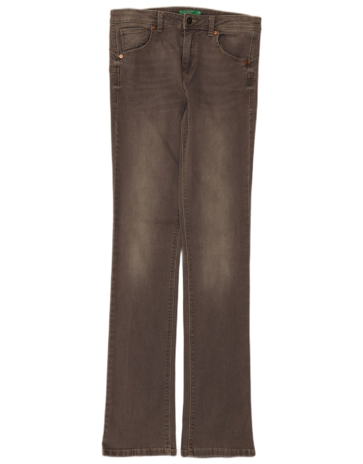 Jeans skinny bootcut da donna Benetton W28 L33 Grigi