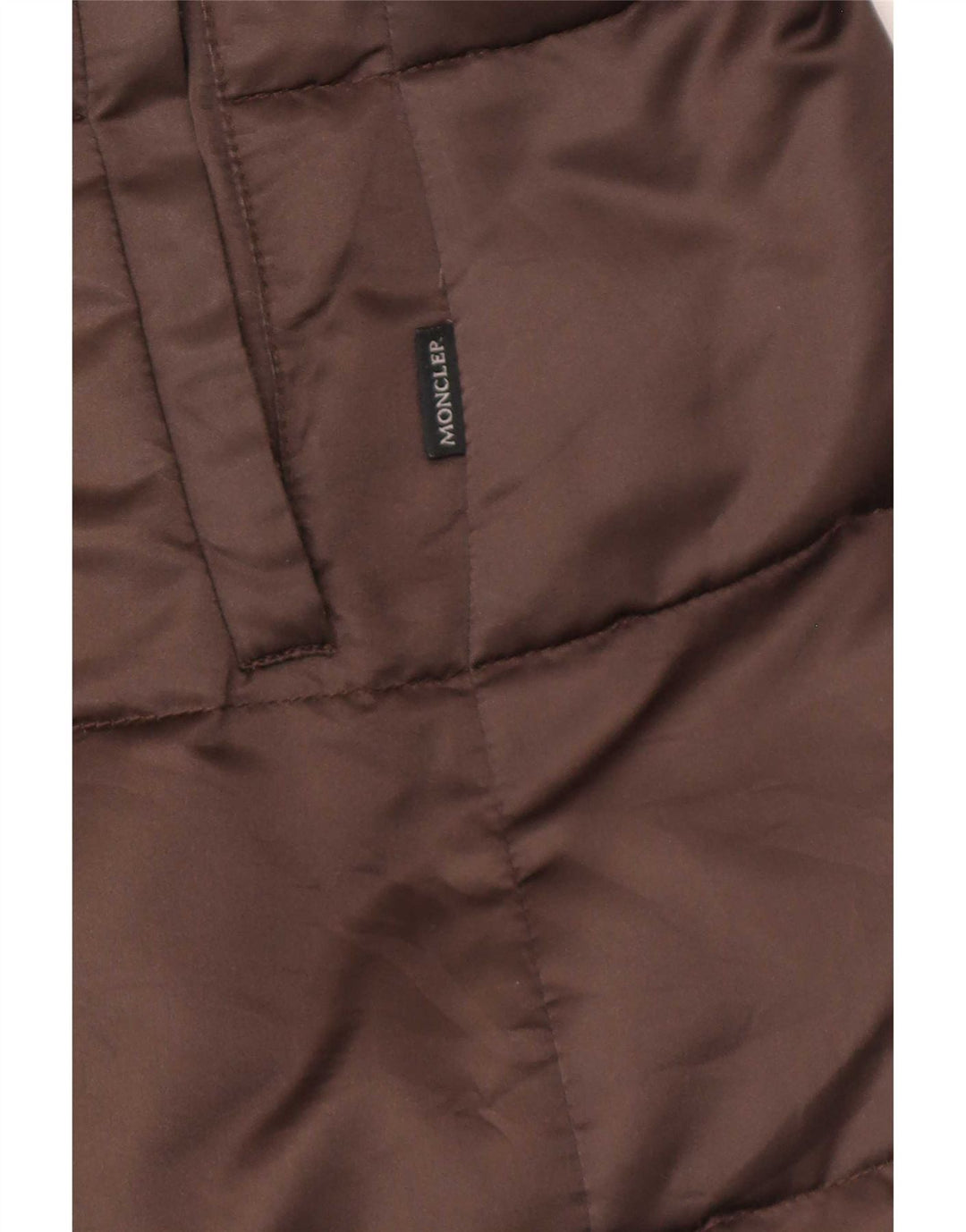 Cappotto imbottito da donna Moncler taglia 3 grande marrone