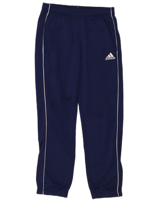 Adidas Mens Tracksuit Trousers Medium Navy Blue Polyester