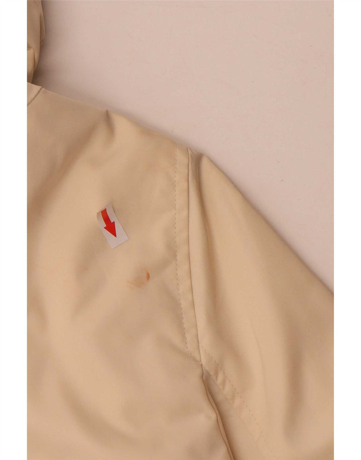 Giubbotto bomber con cappuccio da donna Zara UK 14 grande poliestere beige