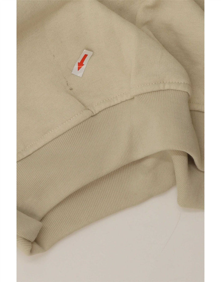 Felpa vintage da uomo con collo alto, maglione, cotone beige medio