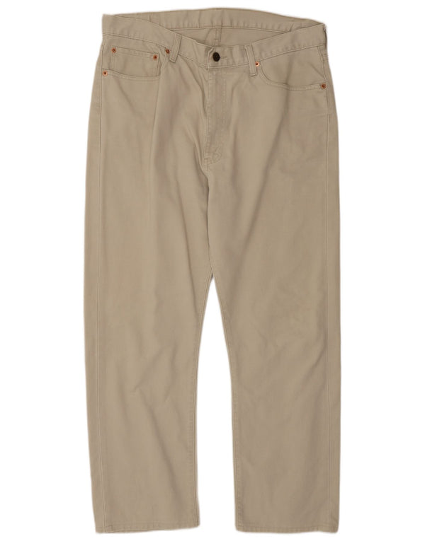 Levi's Uomo 505 Pantaloni casual dritti W36 L28 Cotone Beige