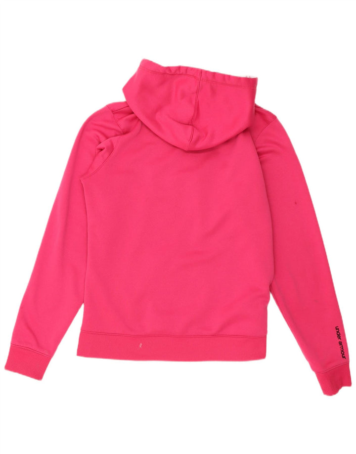 Felpa con cappuccio grafica da donna Under Armour UK 14 Poliestere rosa medio
