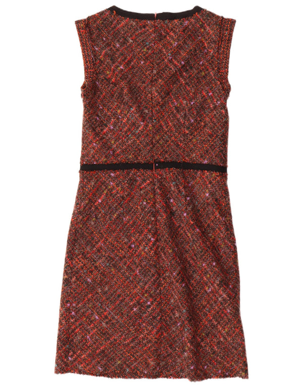 Abito tubino senza maniche da donna Benetton UK 12 medio multicolore chiazzato