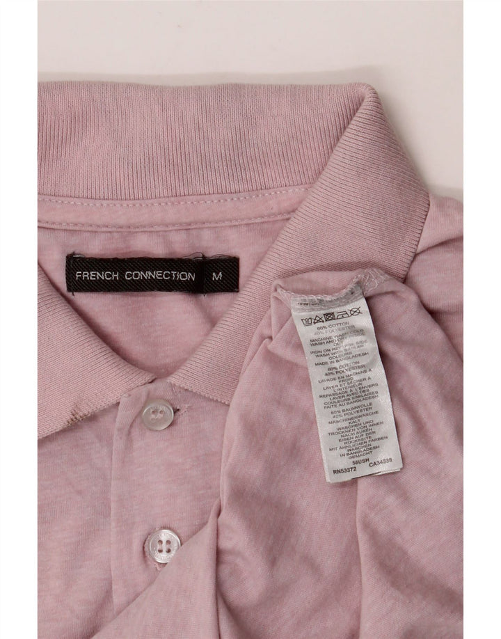Polo da uomo FRENCH CONNECTION in cotone rosa medio