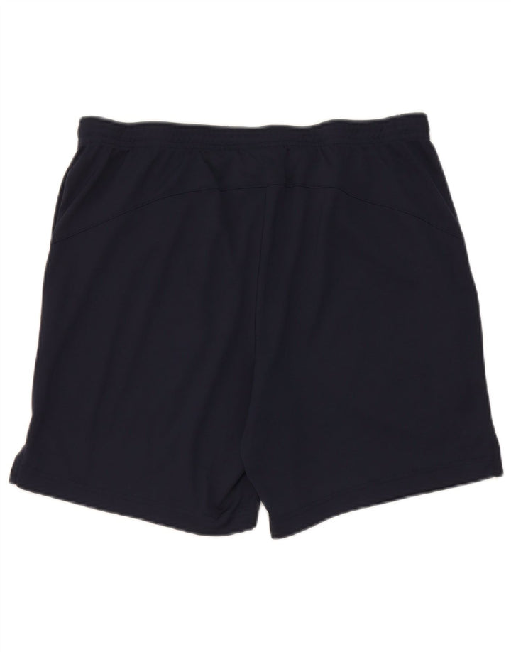Pantaloncini sportivi da uomo Lotto Large in poliestere blu navy