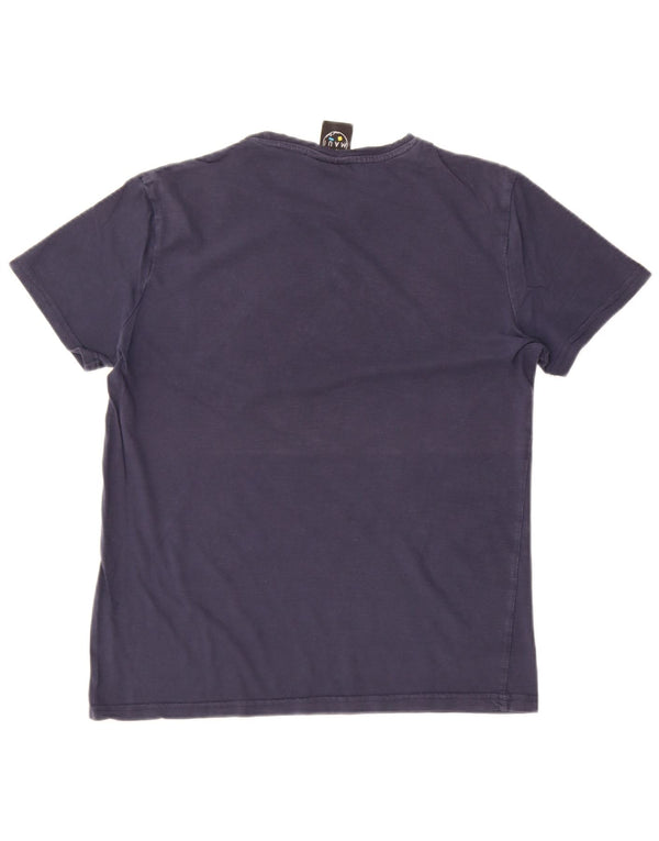 T-shirt grafica da uomo Maui and Sons Top medio blu navy