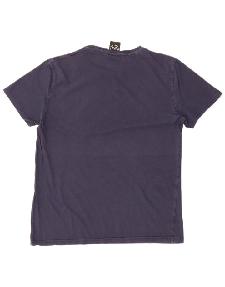 T-shirt grafica da uomo Maui and Sons Top medio blu navy