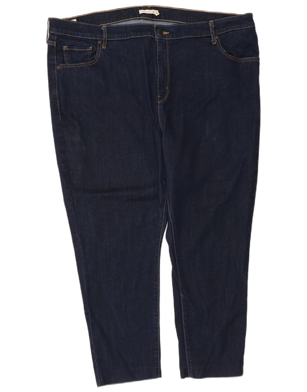 Levi's Donna 721 Jeans skinny corti a vita alta US 24 4XL W42 L24 Blu navy