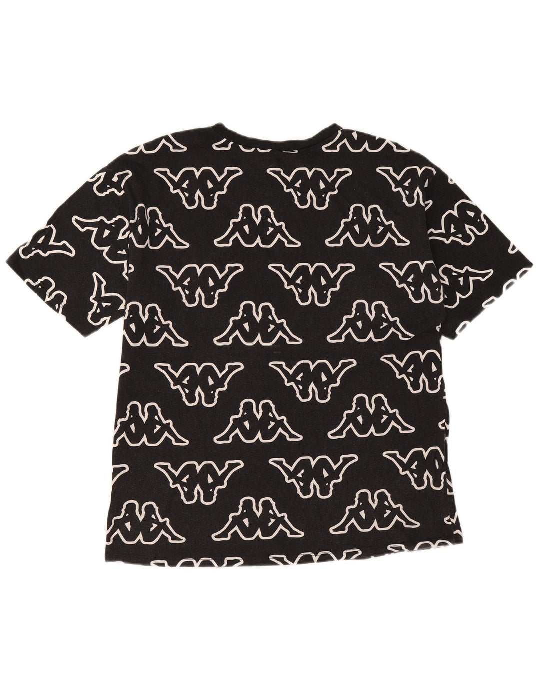 T-shirt grafica da uomo Kappa Tezenis Top Small in cotone nero