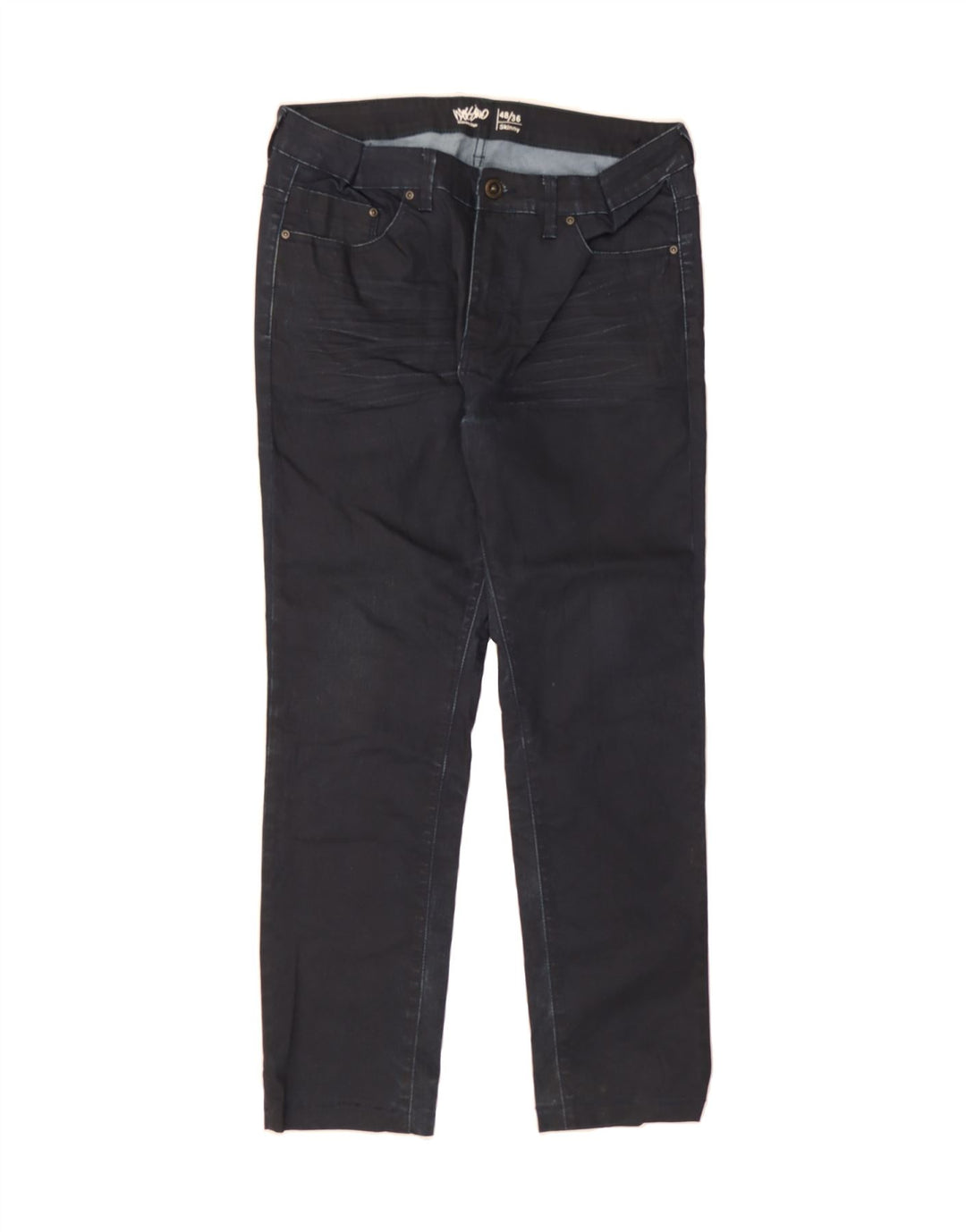 MOSSIMO Mens Skinny Jeans W36 L30 Navy Blue Cotton Vintage Mossimo and Second-Hand Mossimo from Messina Hembry 