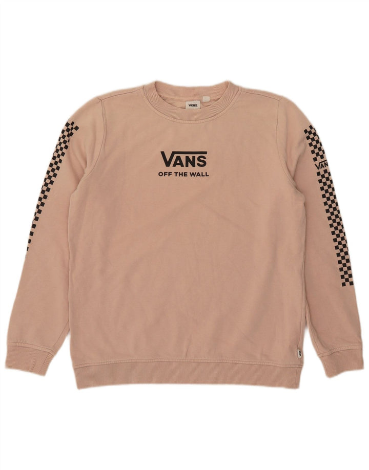 Felpa oversize con grafica da donna Vans, maglione UK 10, piccola rosa
