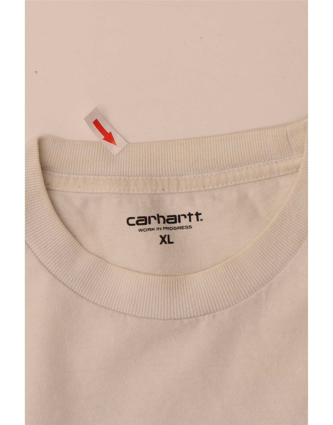 T-shirt grafica da uomo Carhartt Top XL in cotone bianco