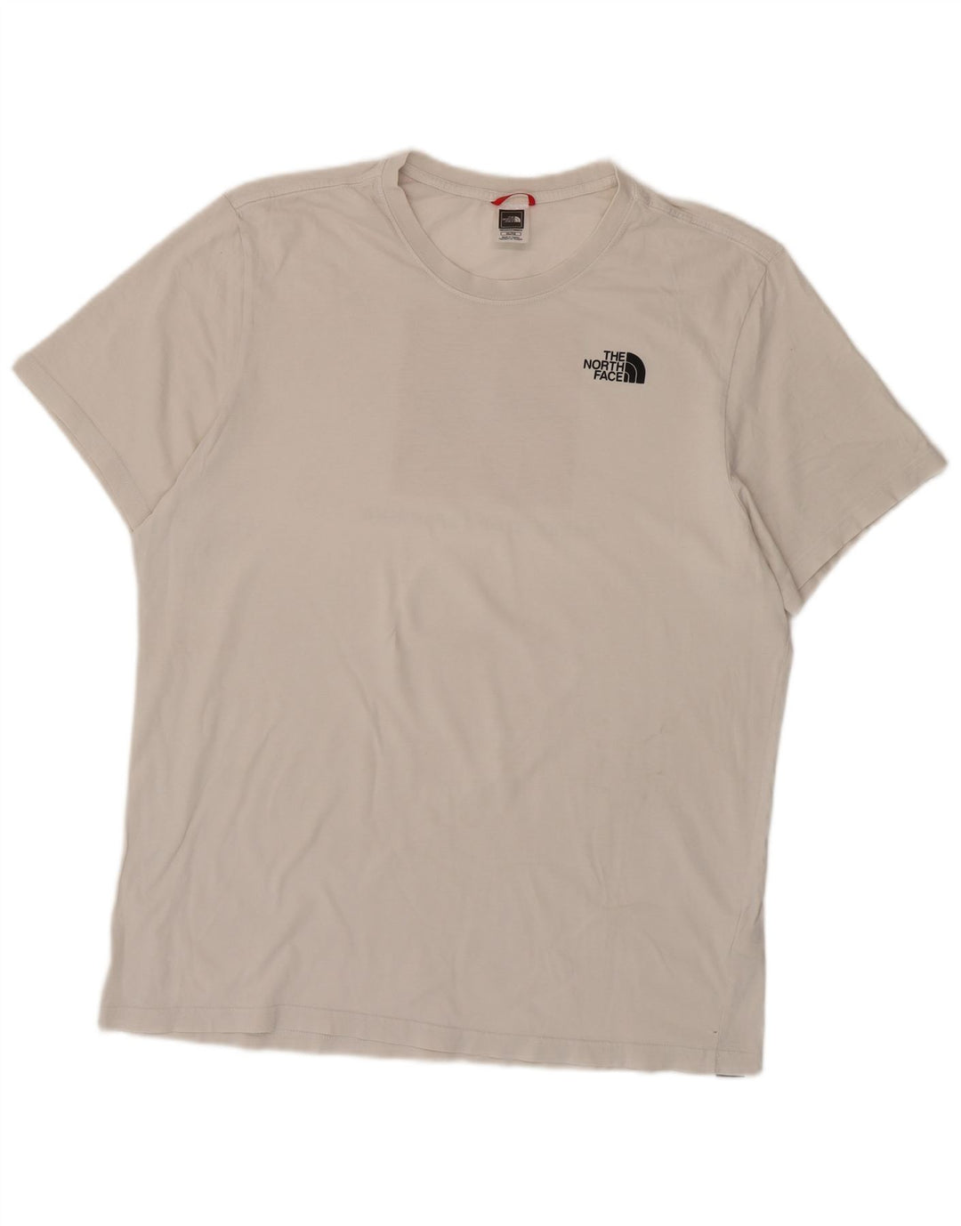 THE NORTH FACE T-shirt grafica da uomo Top XL in cotone bianco sporco