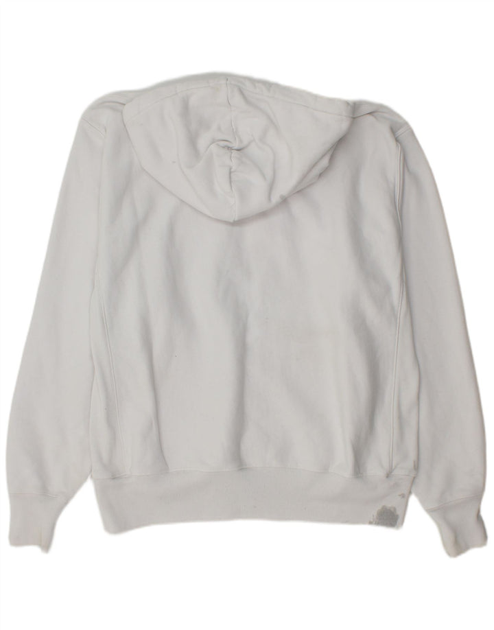 Maglione con cappuccio da uomo Champion grande in cotone bianco