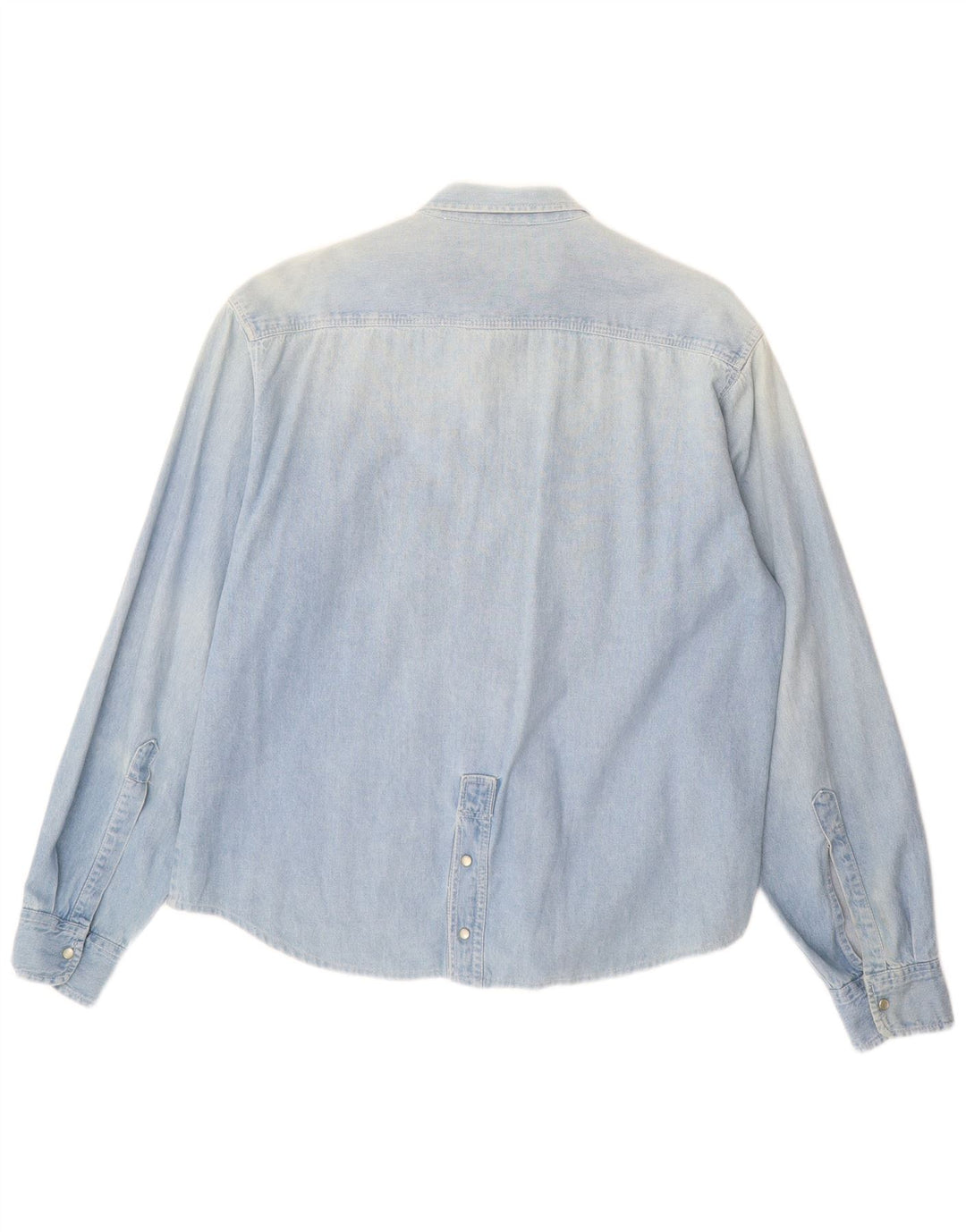 Camicia di jeans da uomo BENETTON XL Blu