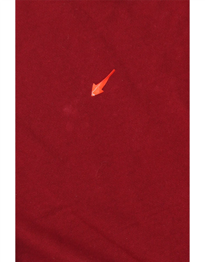 ADIDAS Mens Sweatshirt Jumper Small Burgundy Cotton