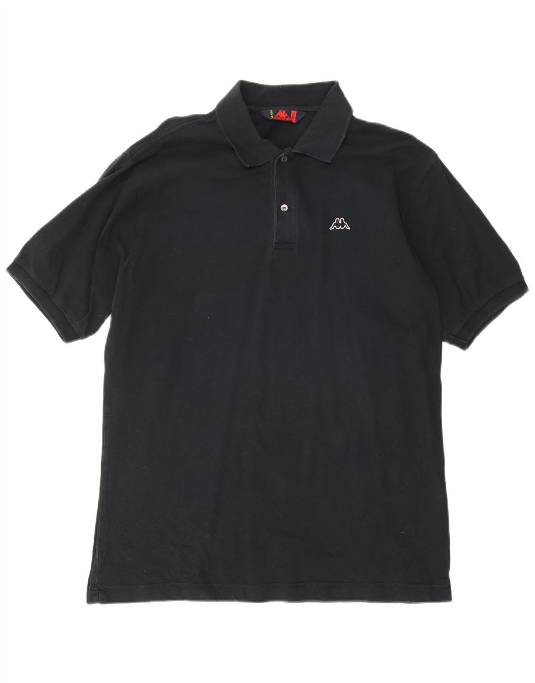 Polo KAPPA da uomo XL in cotone nero