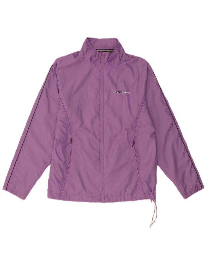 Giacca da tuta da donna Reebok UK 12 poliestere viola medio