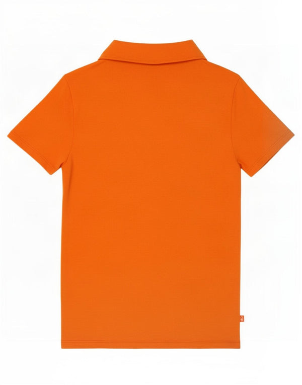 Polo da donna Benetton UK 12 cotone arancione medio