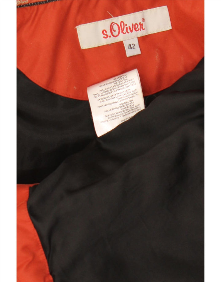 S.OLIVER Womens Padded Gilet EU 42 Large Orange Polyester Vintage S.Oliver and Second-Hand S.Oliver from Messina Hembry 