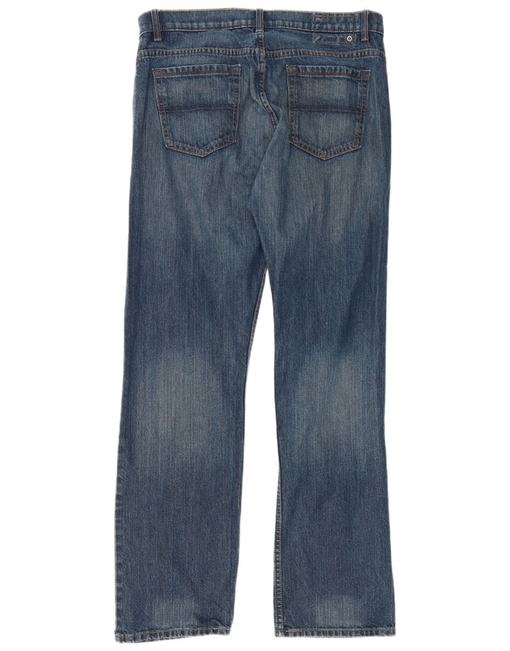 Jeans dritti da uomo Marks & Spencer Blue Harbour W36 L33 cotone blu