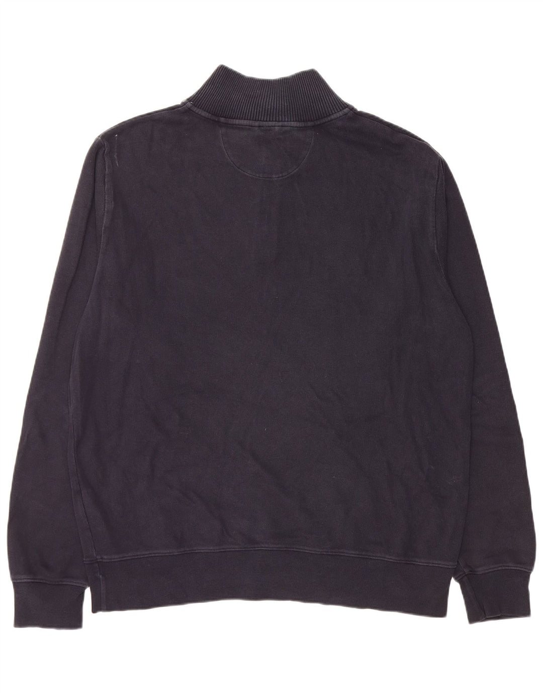 GANT Felpa da uomo con collo con zip, maglione 2XL, cotone blu navy