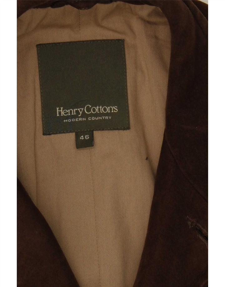 Giacca da uomo Henry Cottons IT 46 piccola marrone