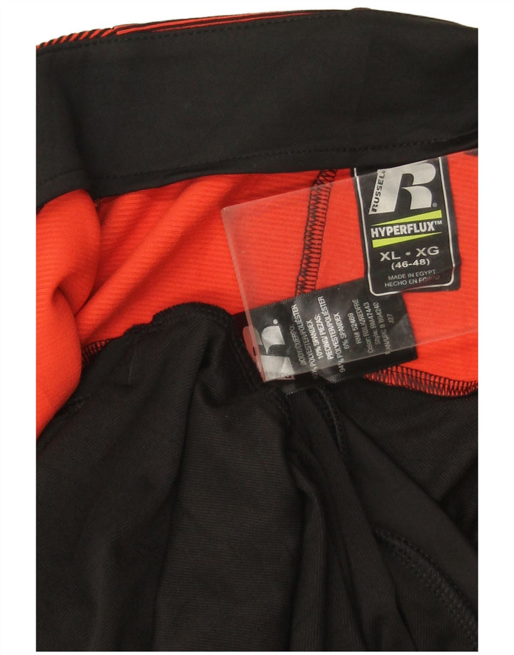 Giacca da tuta da uomo RUSSELL ATHLETIC UK 46/48 XL Black Colourblock