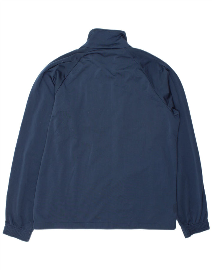 Giacca da ginnastica da uomo Asics XL in poliestere a righe blu navy