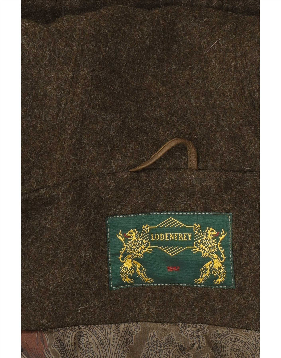 Montgomery con cappuccio da uomo Lodenfrey EU 50 Large Green Wool