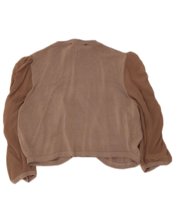 Maglione Bolero con maniche a 3/4 da donna Coast UK 14 Colorblock marrone medio