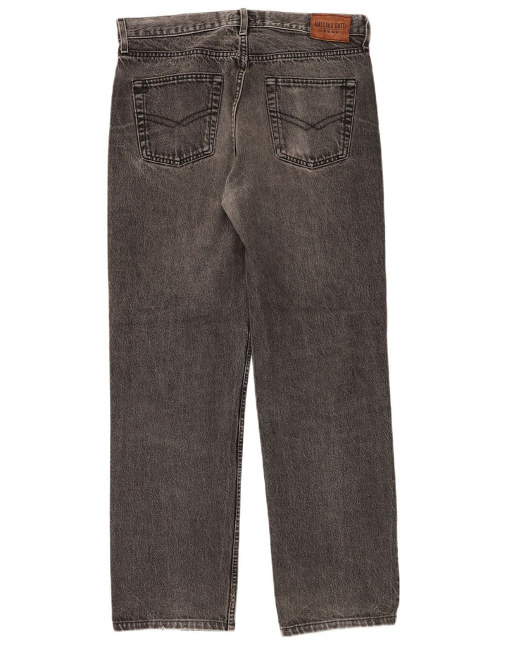 Jeans dritti da uomo Massimo Dutti EU 44 Large W34 L30 Grigio