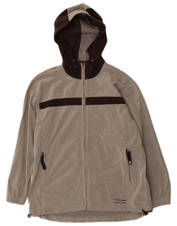 Giacca sportiva da donna con cappuccio Asics UK 18 XL Colore grigio
