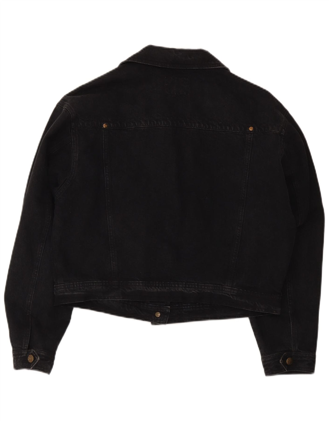 Giacca di jeans corta Trussardi da donna UK 12 media nera