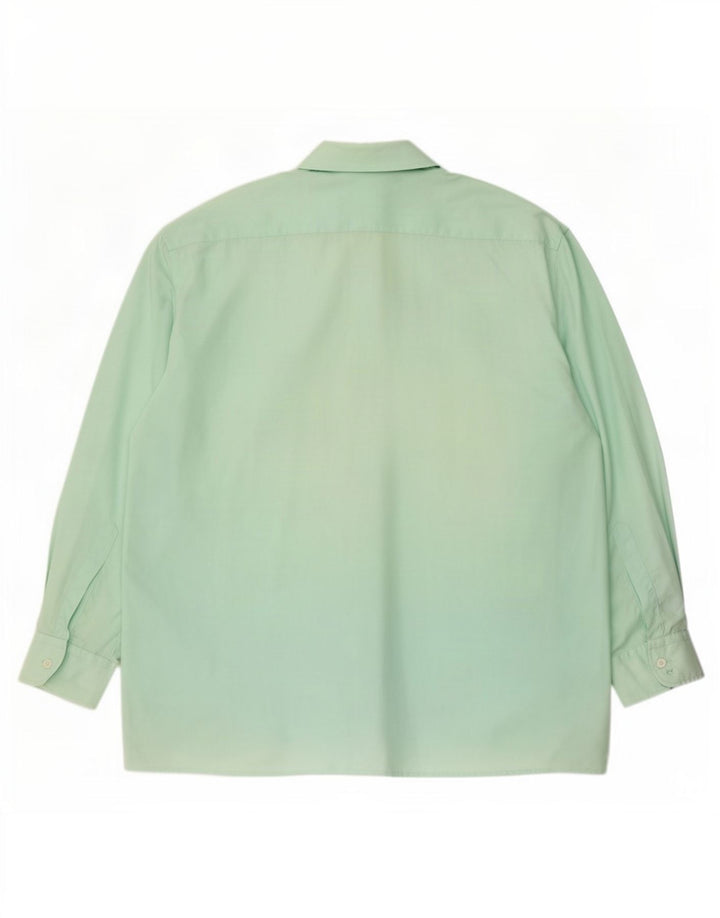 Camicia da uomo Pierre Cardin taglia 46 18 2XL poliestere verde