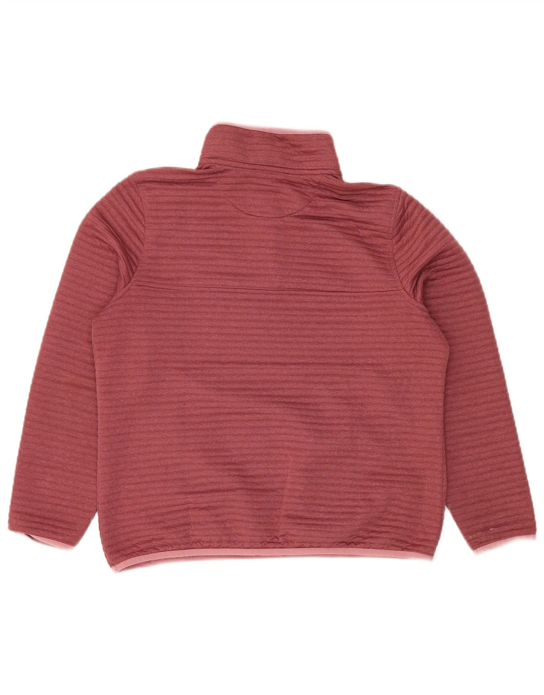 L.L.BEAN Felpa da donna con collo abbottonato, maglione, UK 14, bordeaux medio
