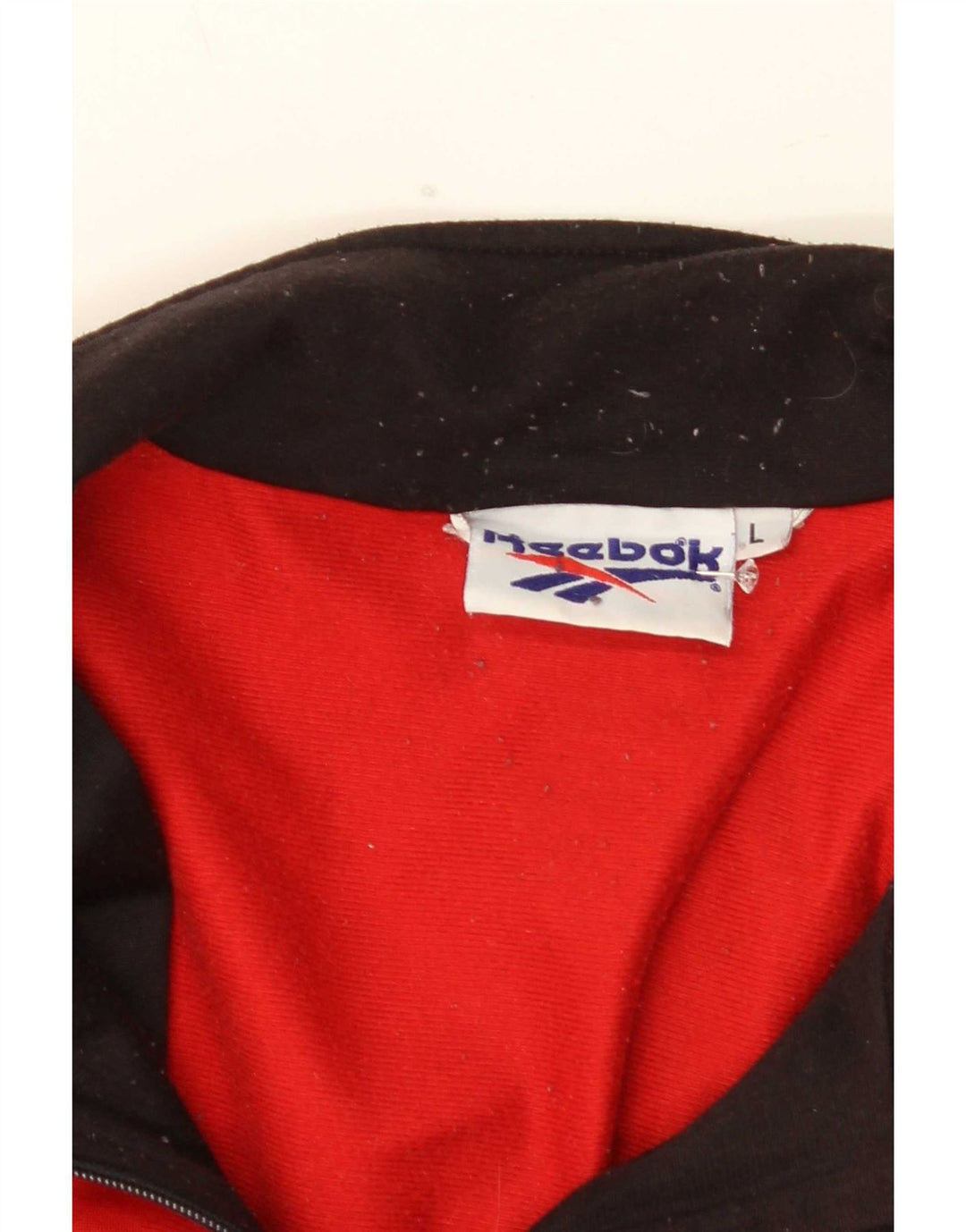 Giacca Reebok da uomo con grafica grafica, giacca grande, colore rosso