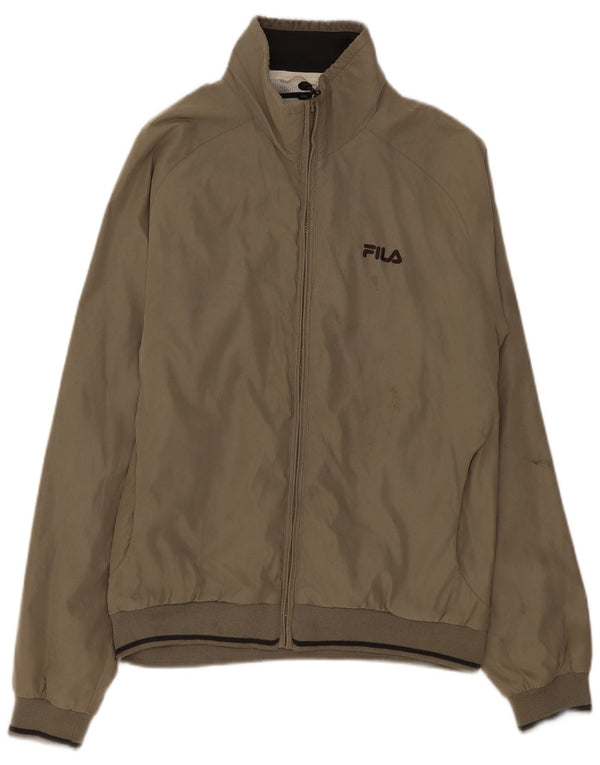 Giacca antipioggia da uomo Fila UK 40 Large Grigio Poliestere