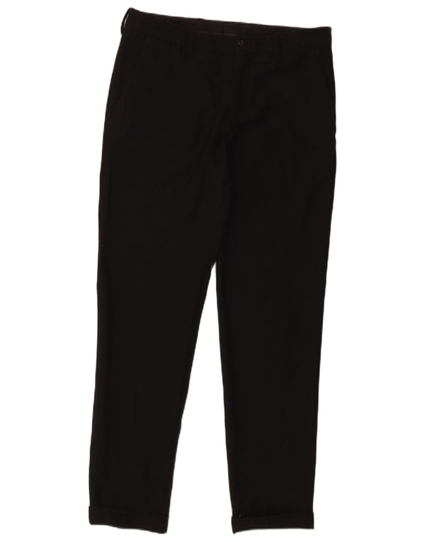 Pantaloni Capri dritti da uomo Zara EU 38 Small W30 L20 Neri
