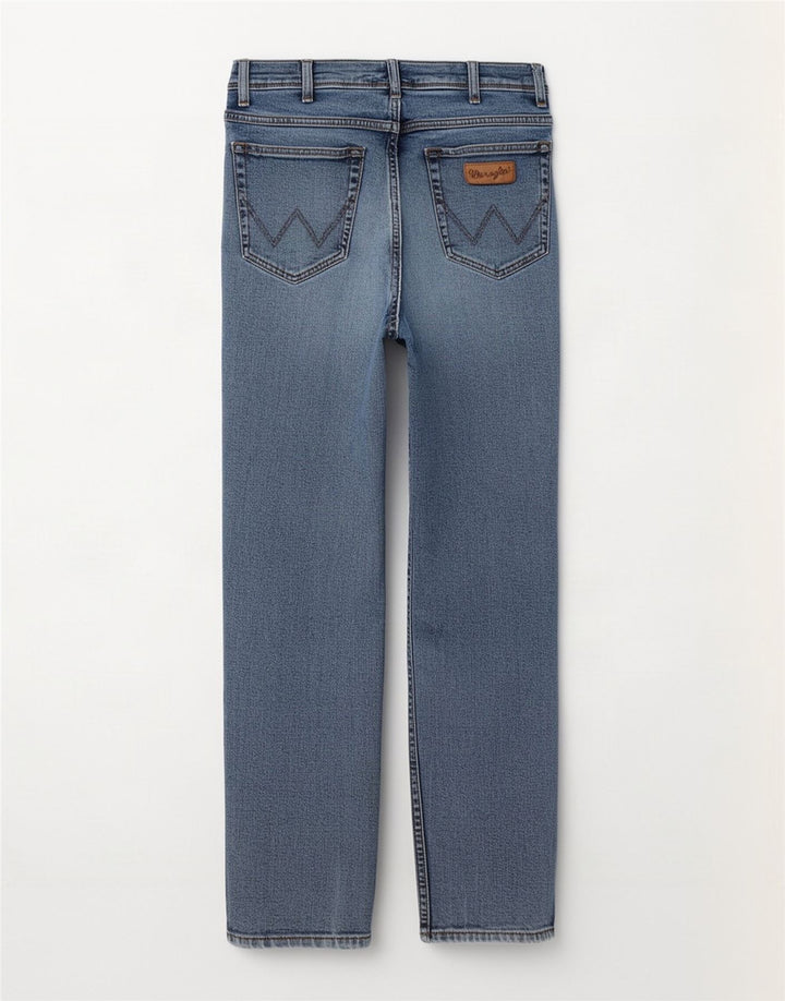 Jeans dritti da uomo Wrangler Texas W33 L32 cotone blu
